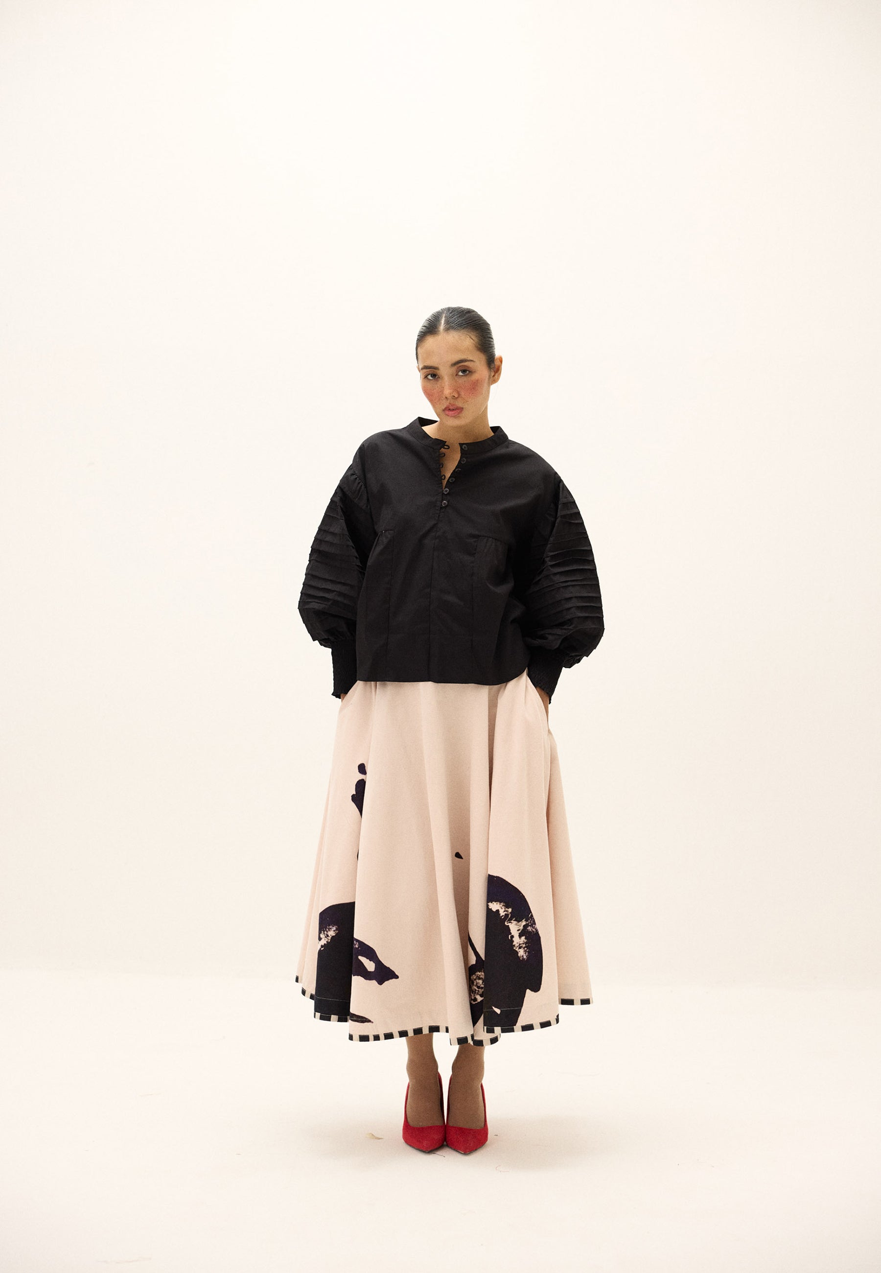 Alum Stone Skirt BOTTOMS KHARA KAPAS