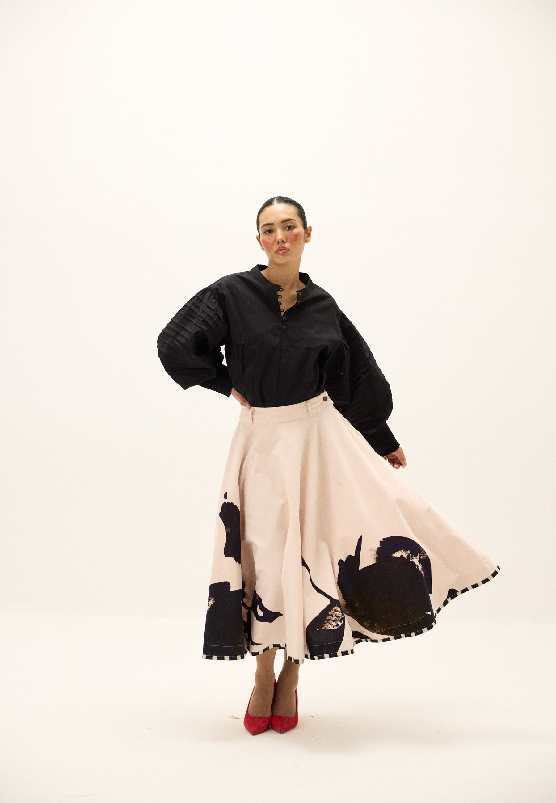 Alum Stone Skirt BOTTOMS KHARA KAPAS