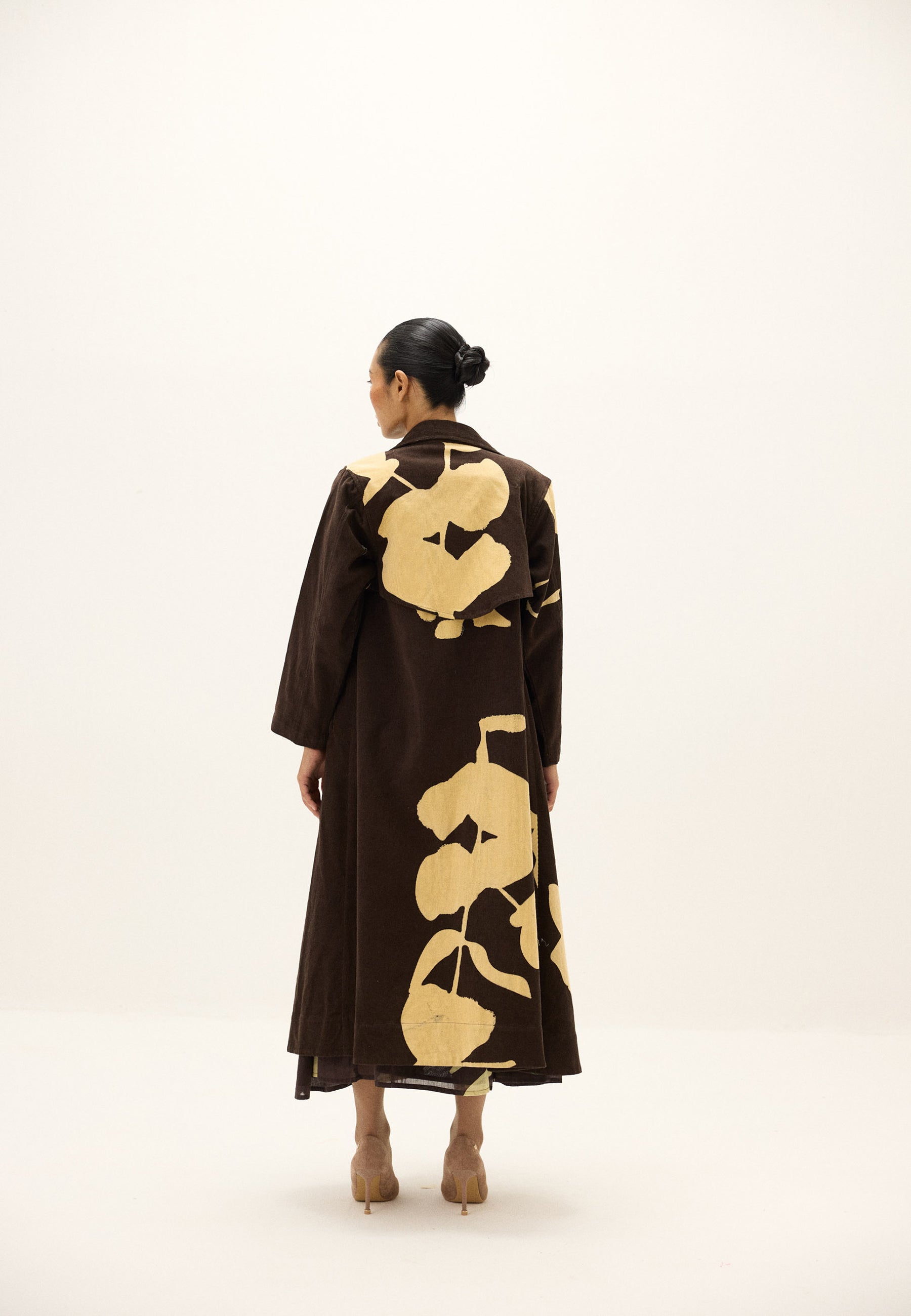 Sepia Trench Coat JACKETS KHARA KAPAS