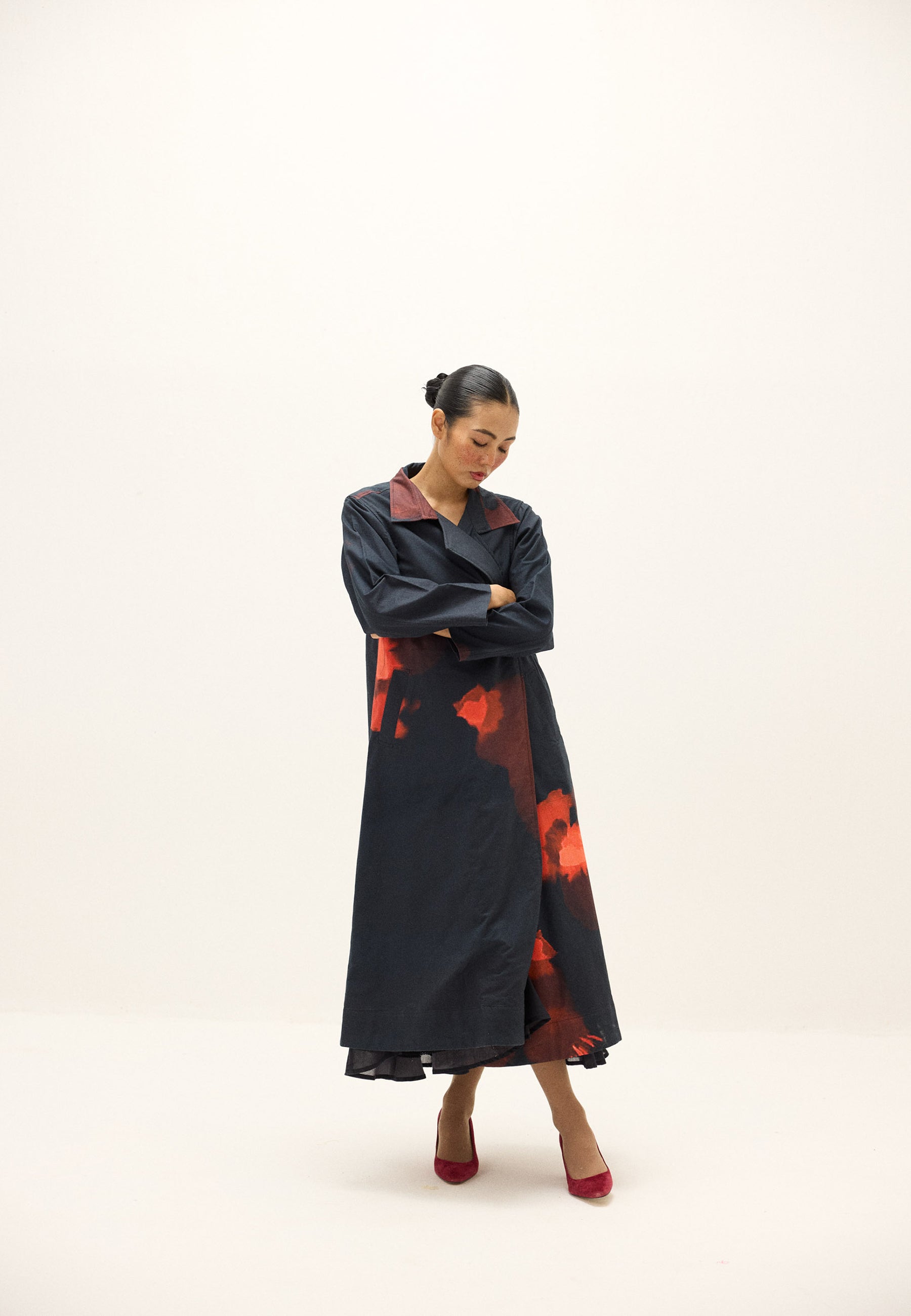 Rouge Trench Coat JACKETS KHARA KAPAS