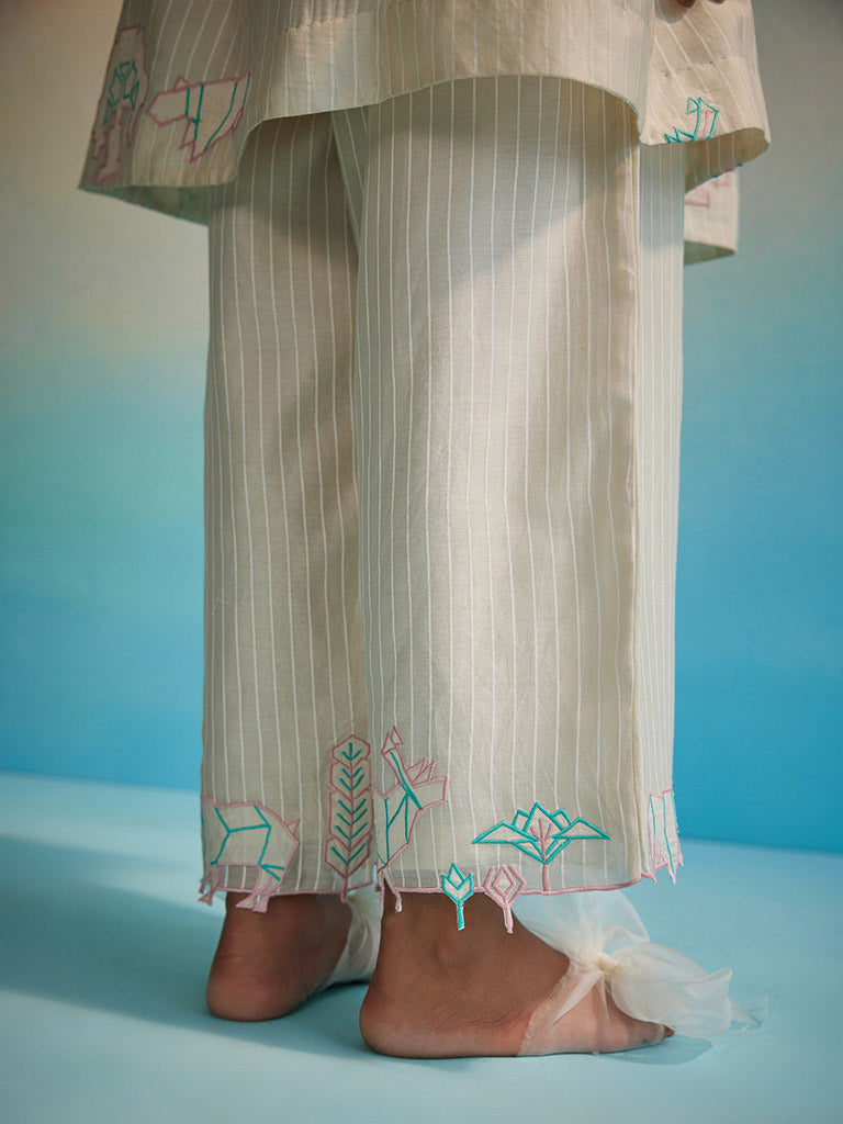 Shiori Appliqué Pants BOTTOMS Ahmev