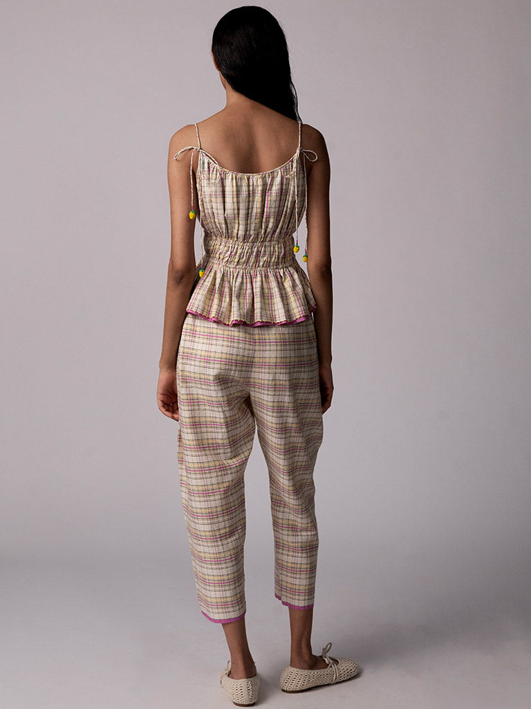Anjira Checked Pants BOTTOMS IKKIVI