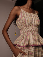 Shevanti Checkered Top TOPS IKKIVI