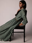 Mandara Green Check Dress DRESSES IKKIVI