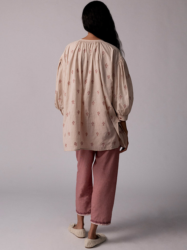 Anjira Microcheck Red Pants BOTTOMS IKKIVI