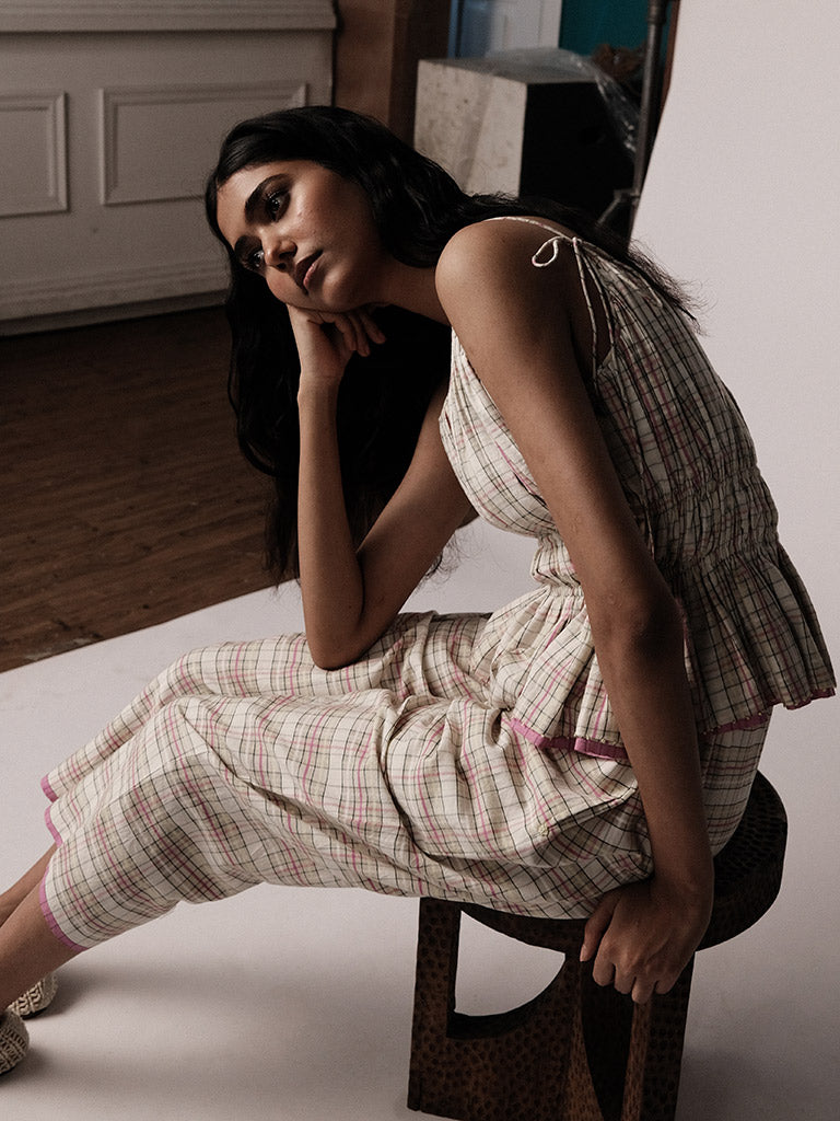 Anjira Checked Pants BOTTOMS IKKIVI