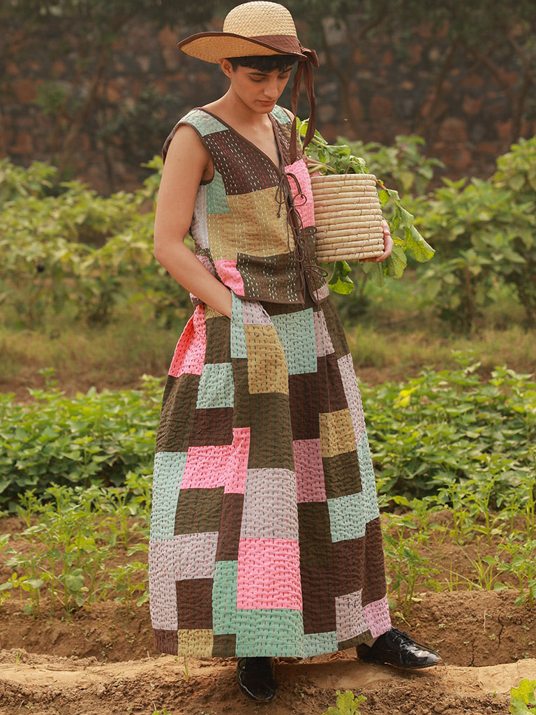 Irene Kantha Patchwork Skirt BOTTOMS Doodlage