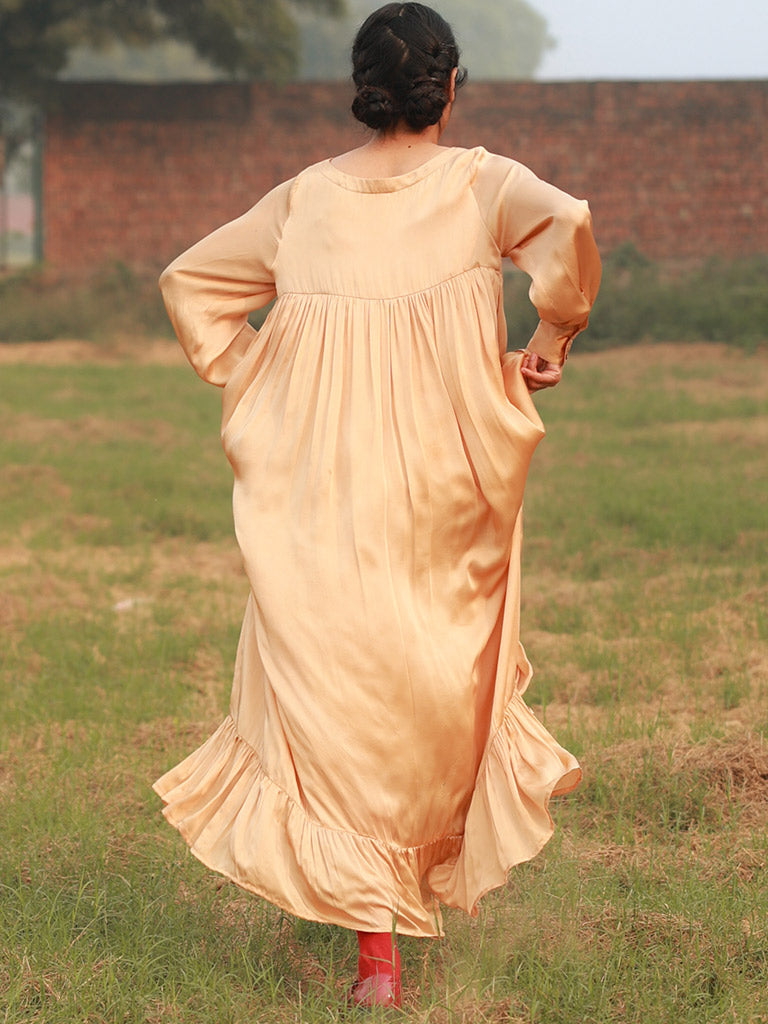 Yayoi Beige Dress DRESSES Doodlage