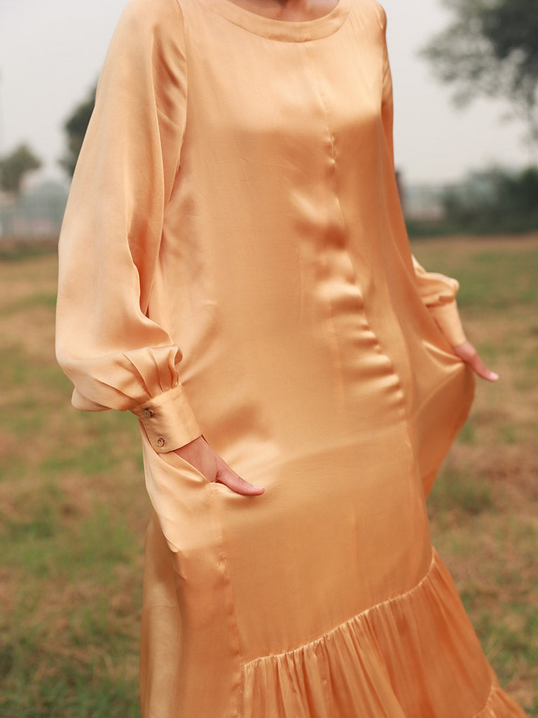 Yayoi Beige Dress DRESSES Doodlage