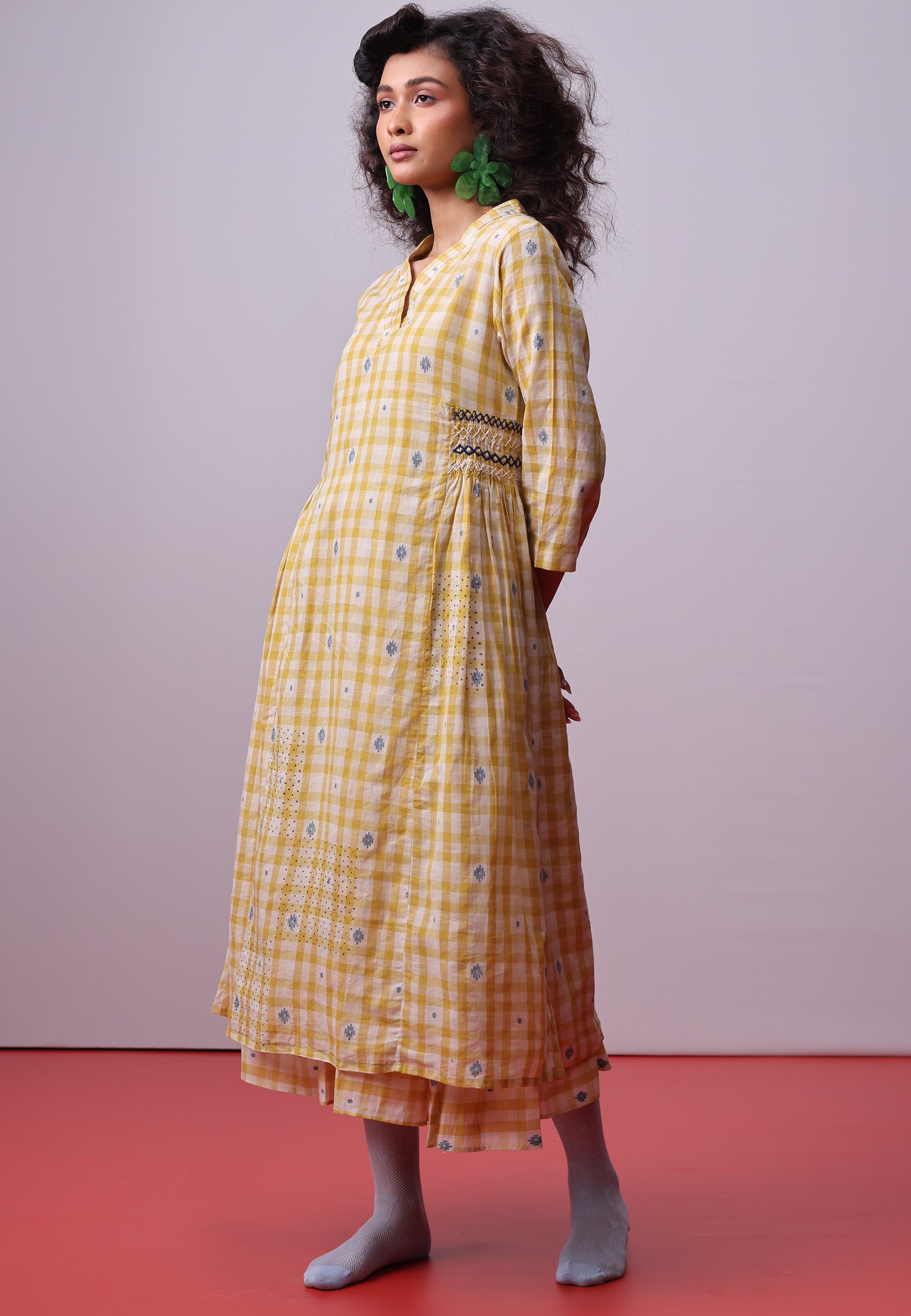 Sunlit Mosaic Layered Dress DRESSES IKKIVI