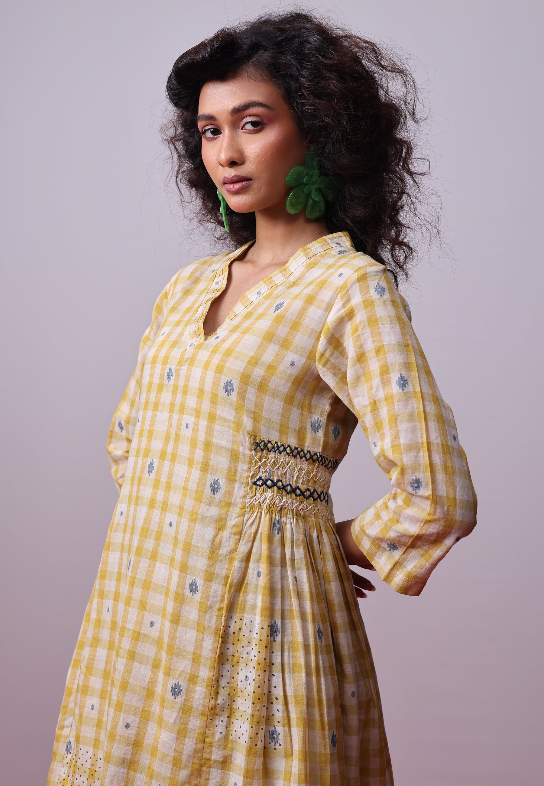 Sunlit Mosaic Layered Dress DRESSES IKKIVI