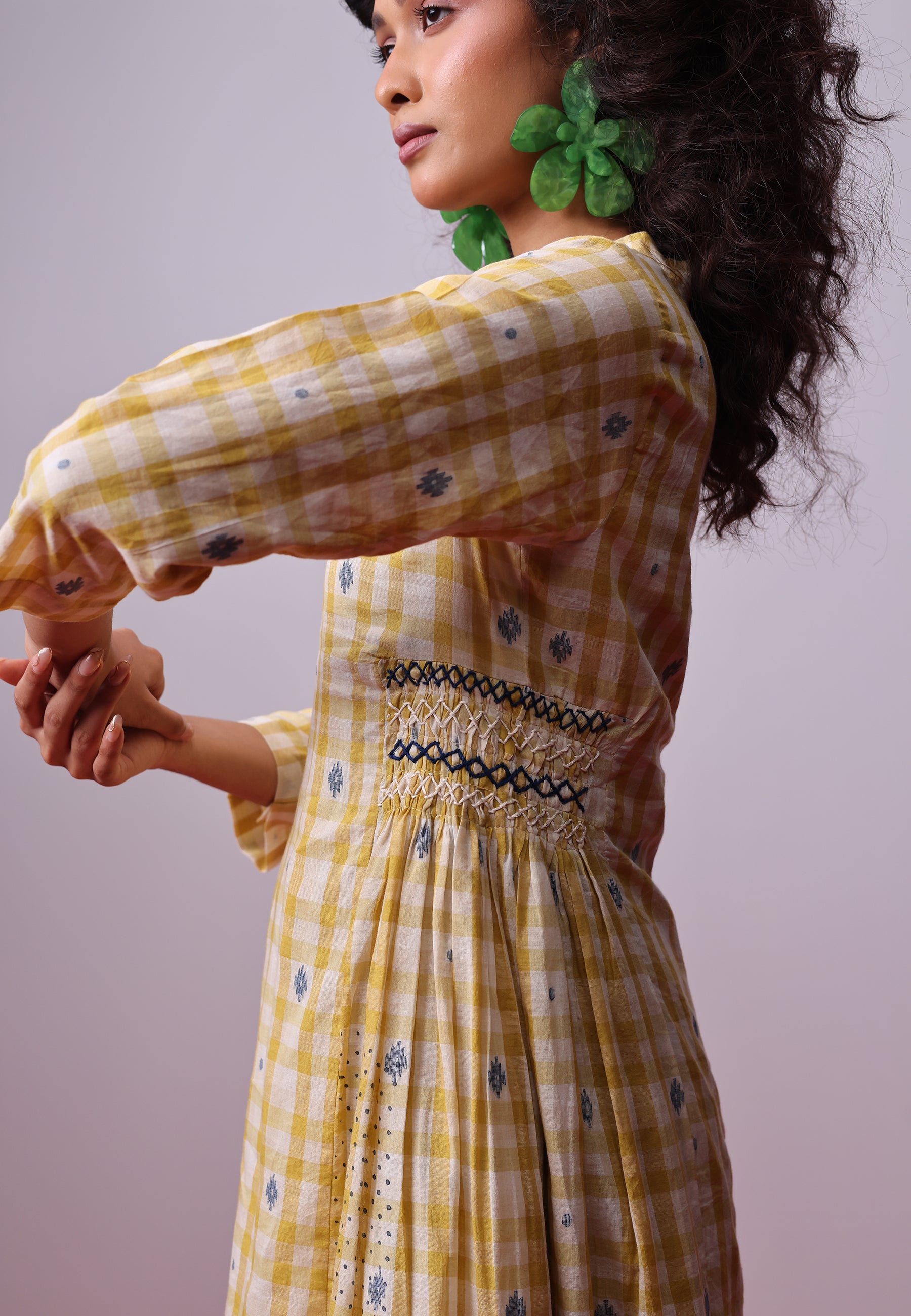 Sunlit Mosaic Layered Dress DRESSES IKKIVI