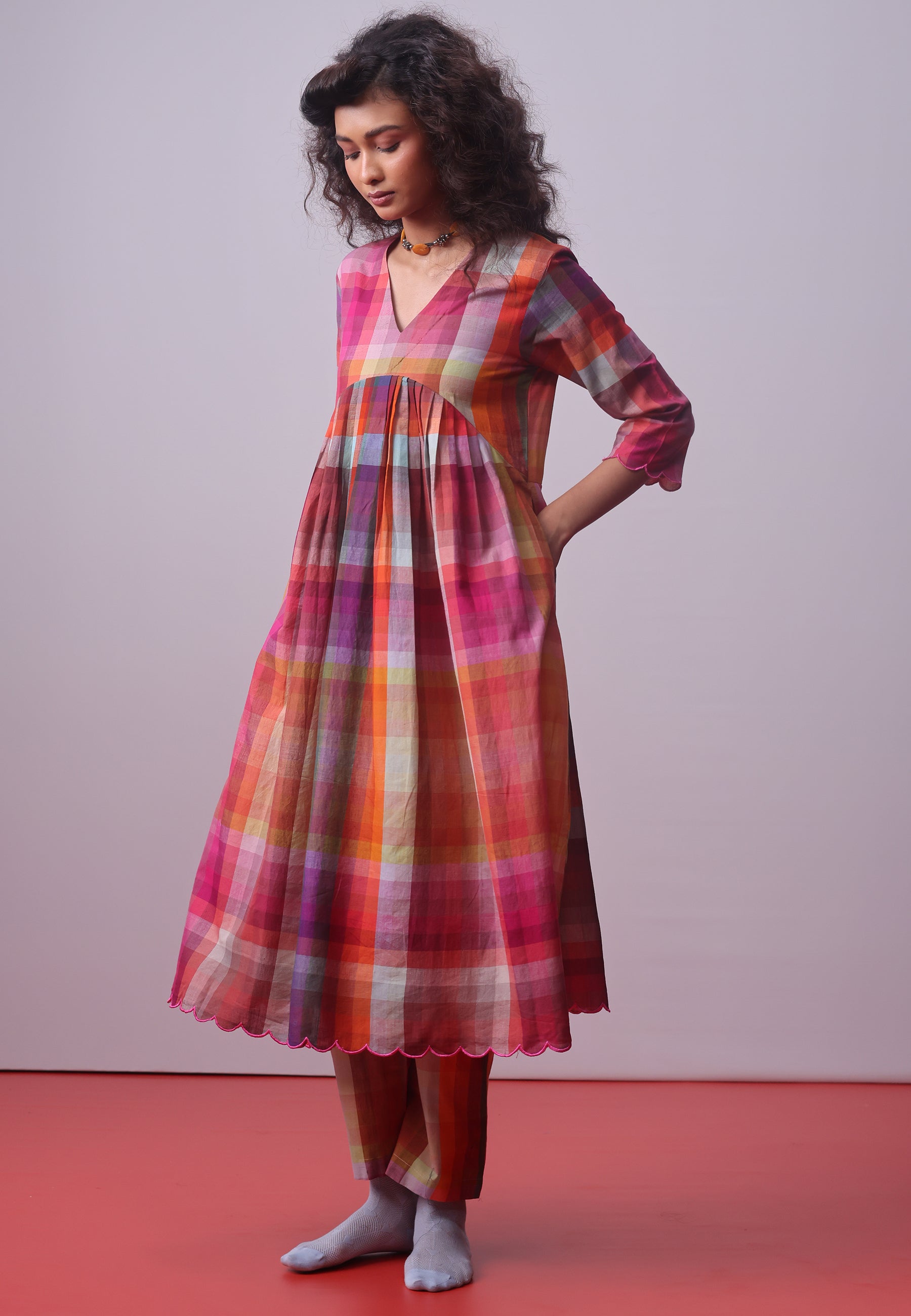 Candy Block Checks Co-ord Set SETS IKKIVI