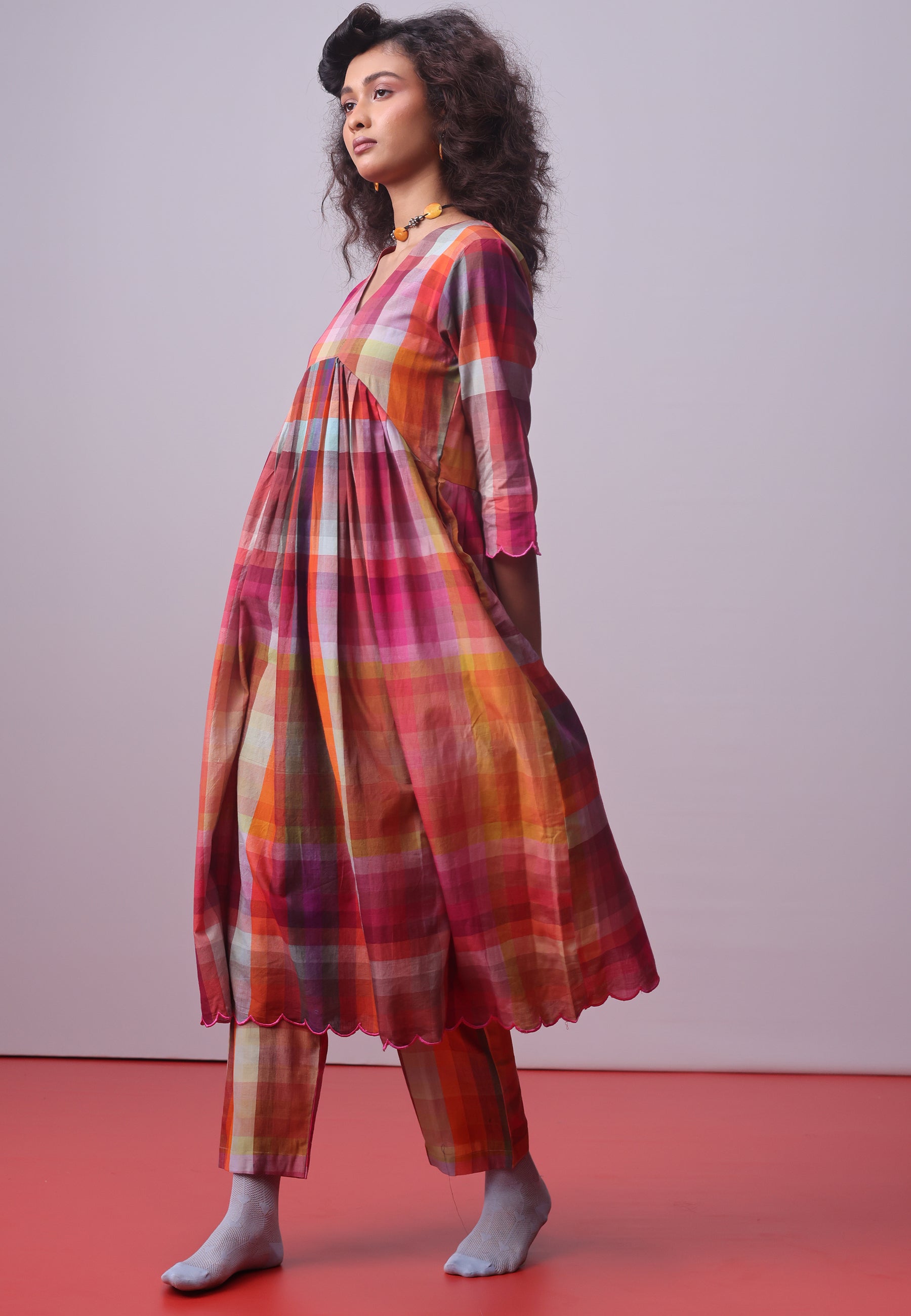 Candy Block Checks Co-ord Set SETS IKKIVI