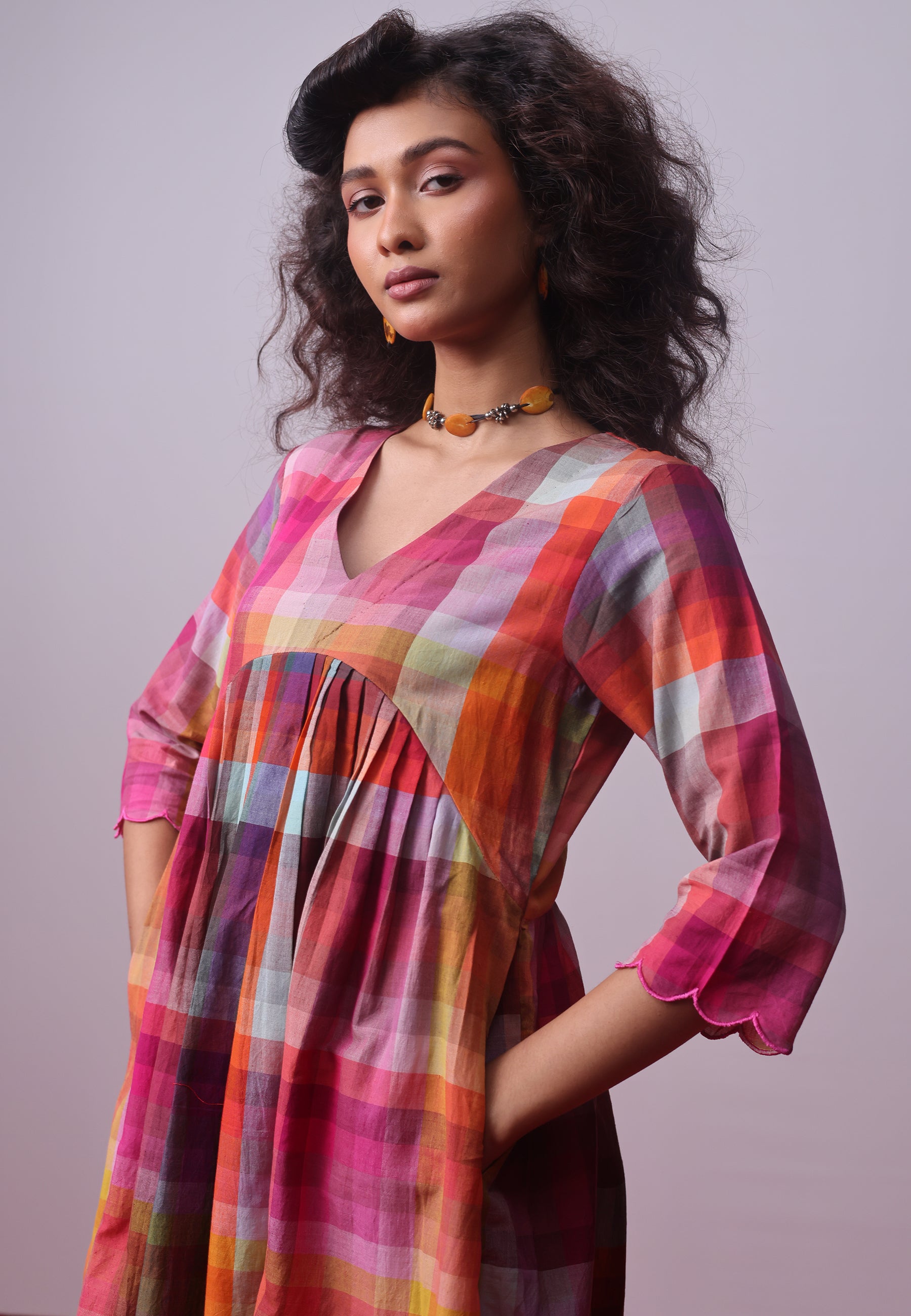 Candy Block Checks Co-ord Set SETS IKKIVI