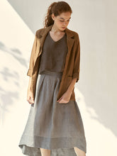 Load image into Gallery viewer, Today&#39;s Mood Brown Skirt Set SETS IKKIVI   
