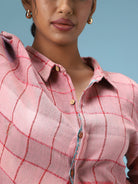 Pink Flush Upcycled Kala Cotton Shirt TOPS IRO IRO