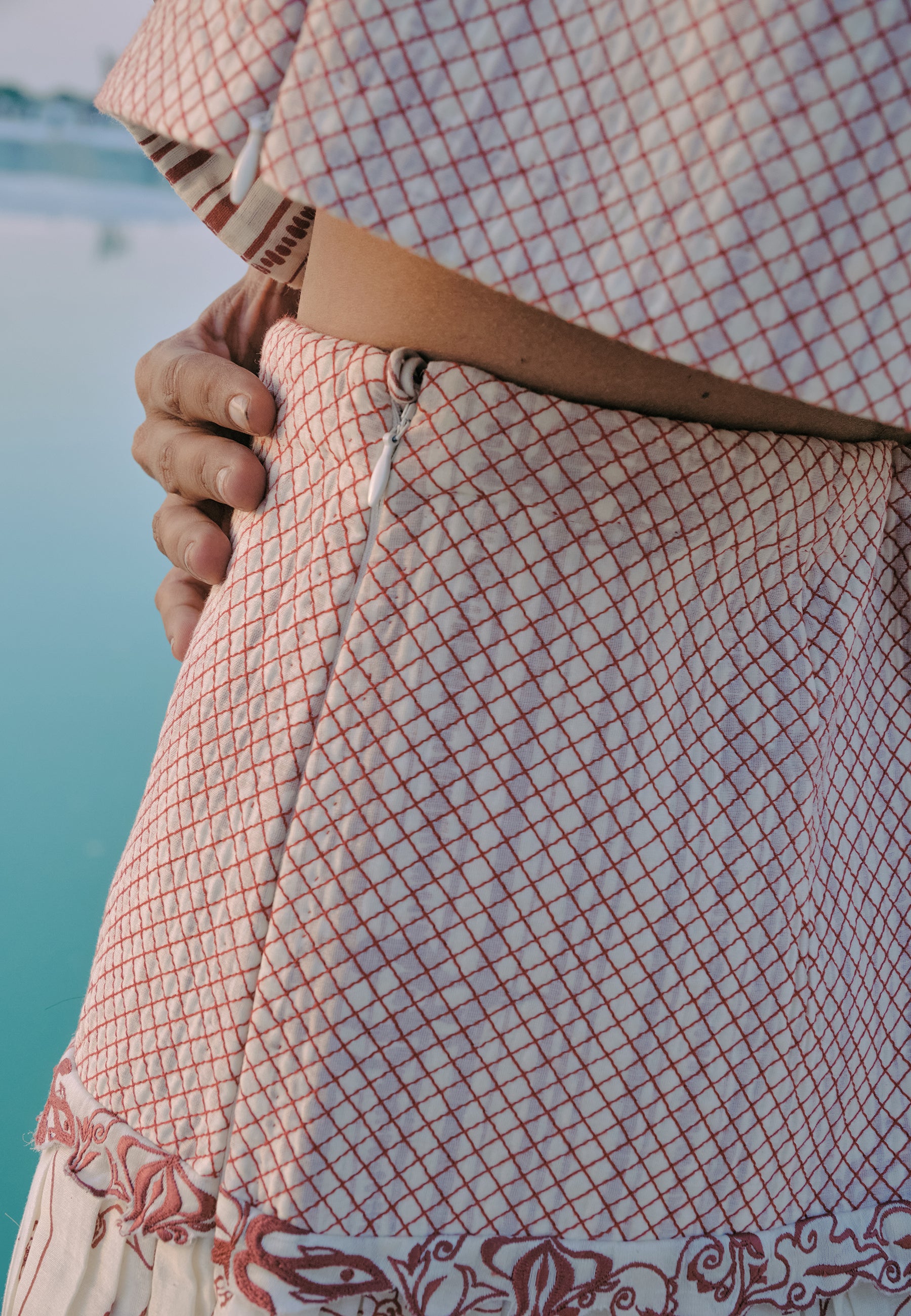 ⁠Hnin Quilted Skirt BOTTOMS Ahmev