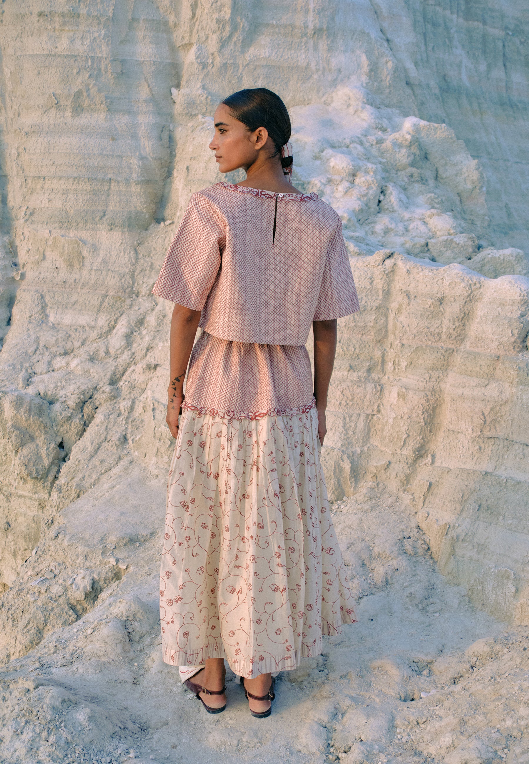 ⁠Hnin Quilted Skirt BOTTOMS Ahmev