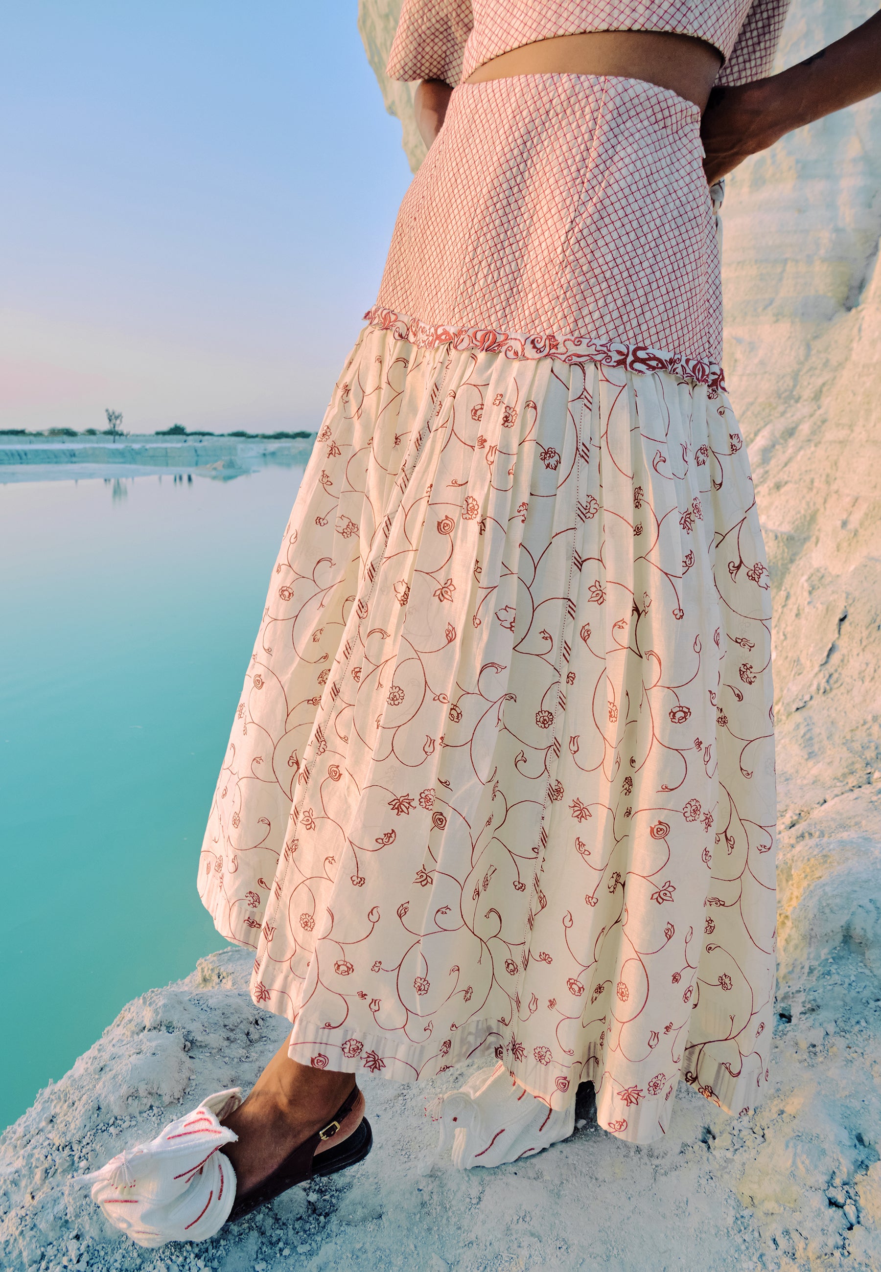 ⁠Hnin Quilted Skirt BOTTOMS Ahmev