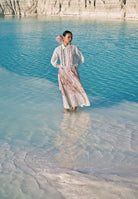 ⁠Htami Drawstring Panelled Skirt BOTTOMS Ahmev