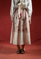 ⁠Htami Drawstring Panelled Skirt BOTTOMS Ahmev