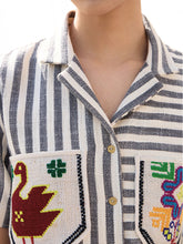 Load image into Gallery viewer, Vyra Shirt TOPS IKKIVI Small - Medium Pattern 1 Cotton

