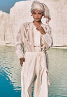 Thiri Embroidered Pants BOTTOMS Ahmev