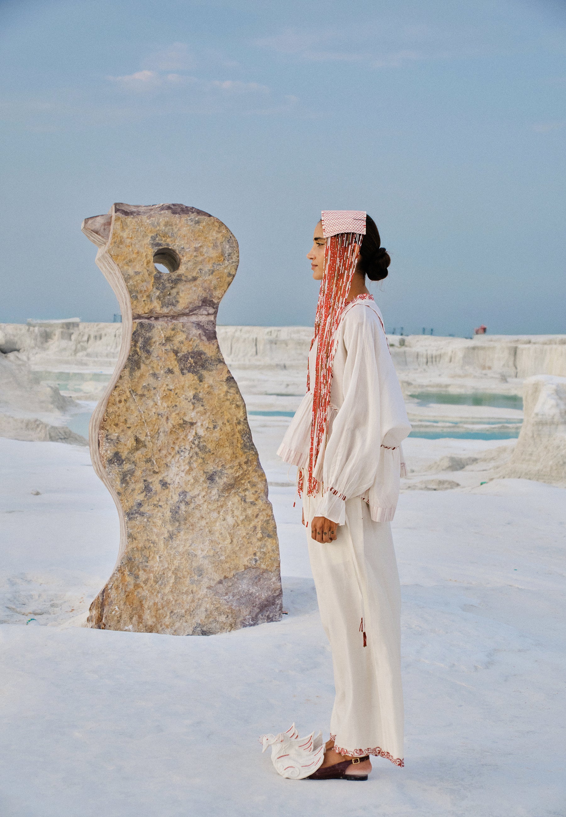 Thiri Embroidered Pants BOTTOMS Ahmev