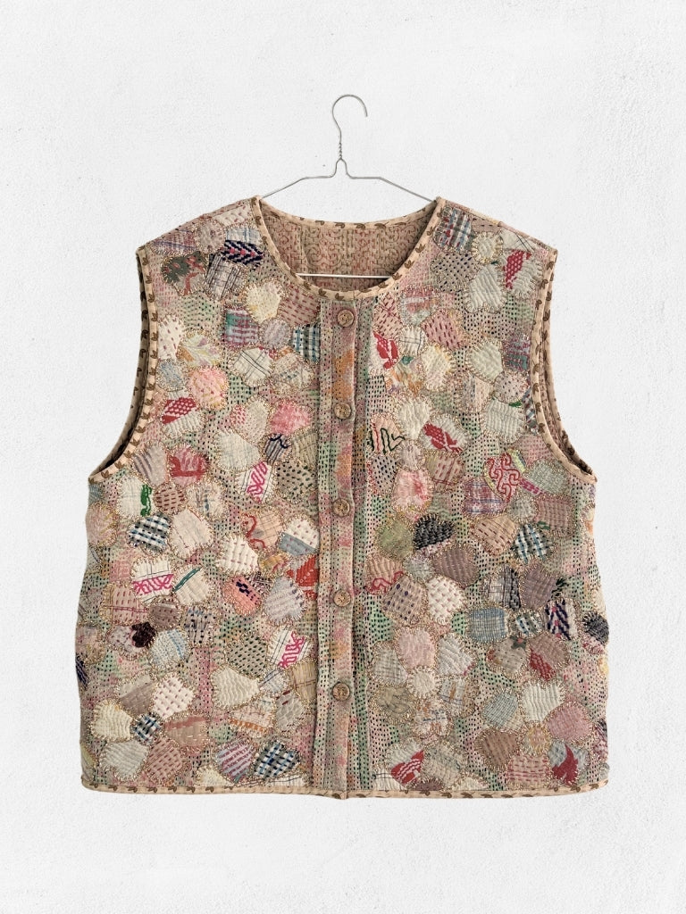 Mizumi Vest JACKETS IKKIVI One Size Pattern 2 Cotton