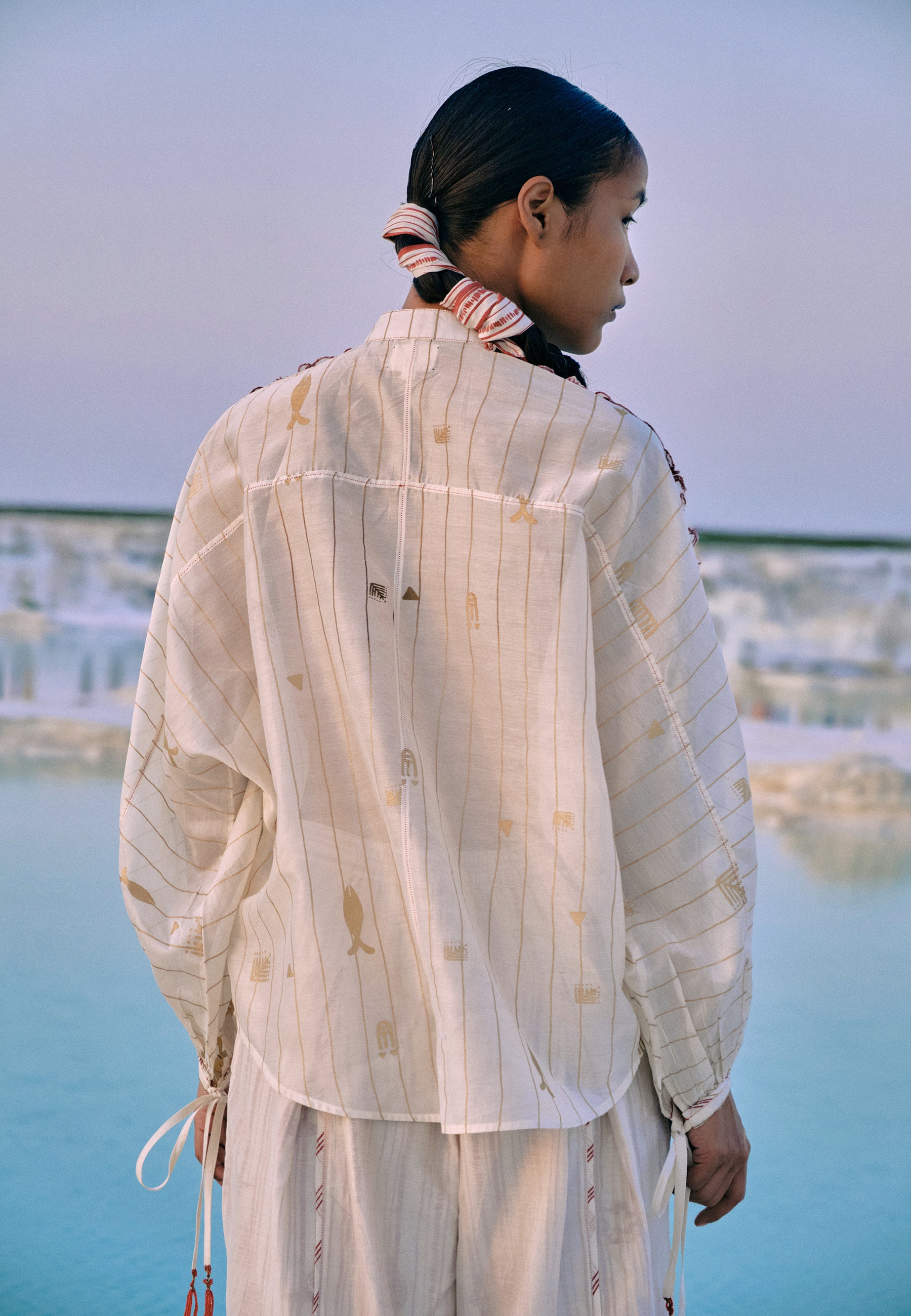 Shwe Stripe Dolman Shirt TOPS Ahmev