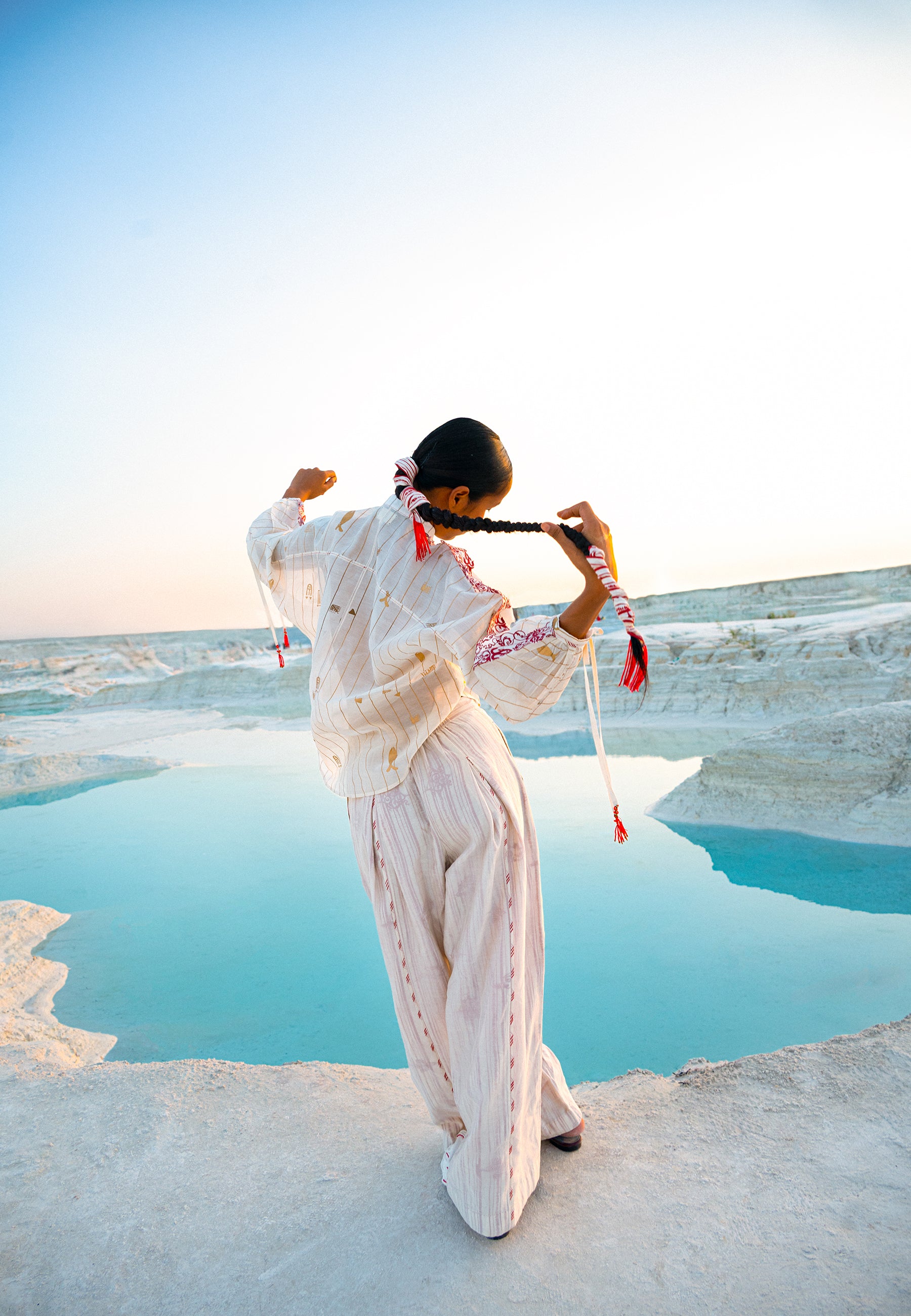 Shwe Stripe Dolman Shirt TOPS Ahmev