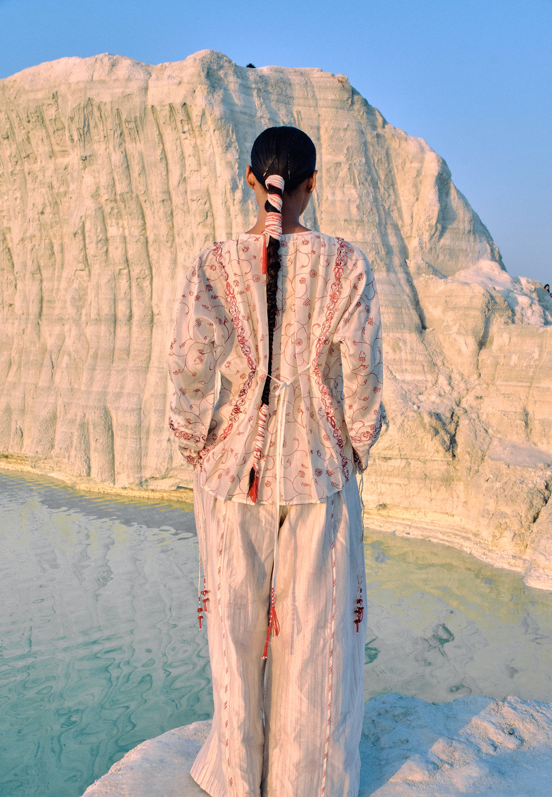 Athena Red Jaal Dolman Shirt TOPS Ahmev