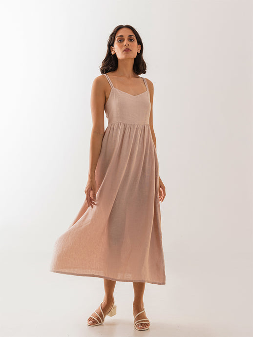 Rosalind Strappy Midi Dress DRESSES IKKIVI   