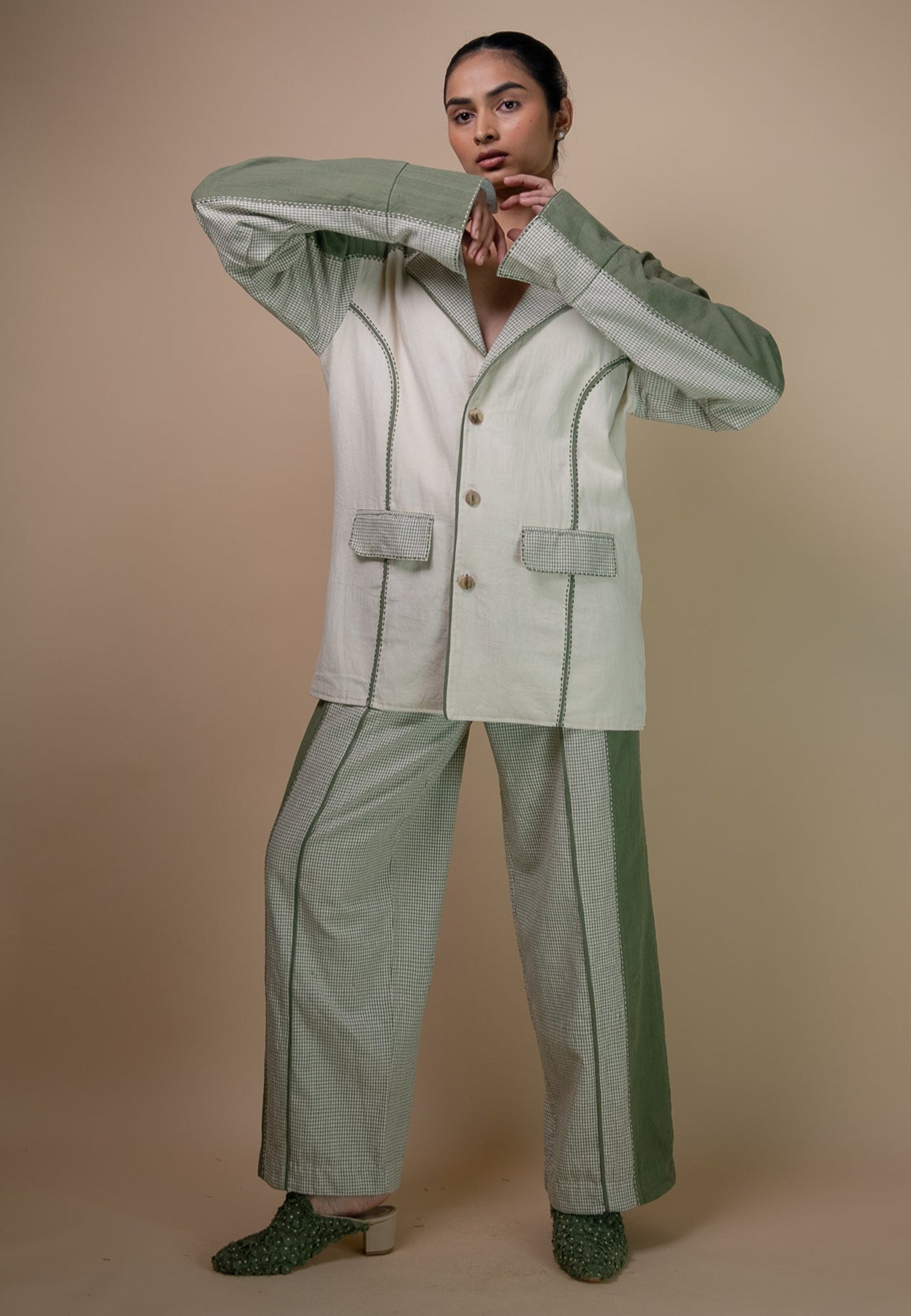 Meadows Unisex Colour Blocked Blazer JACKETS IKKIVI