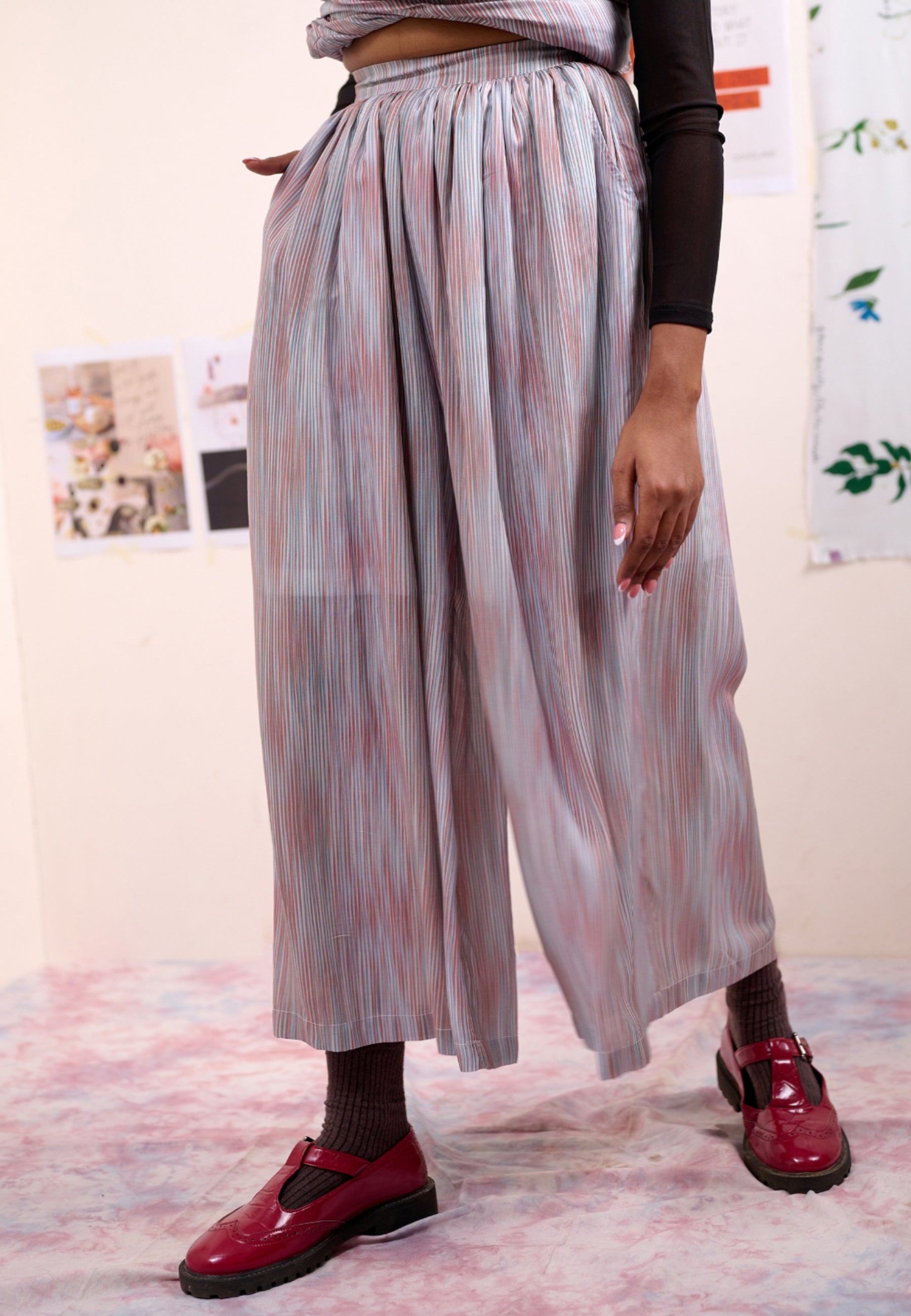 Rehno Striped Pants BOTTOMS Doodlage