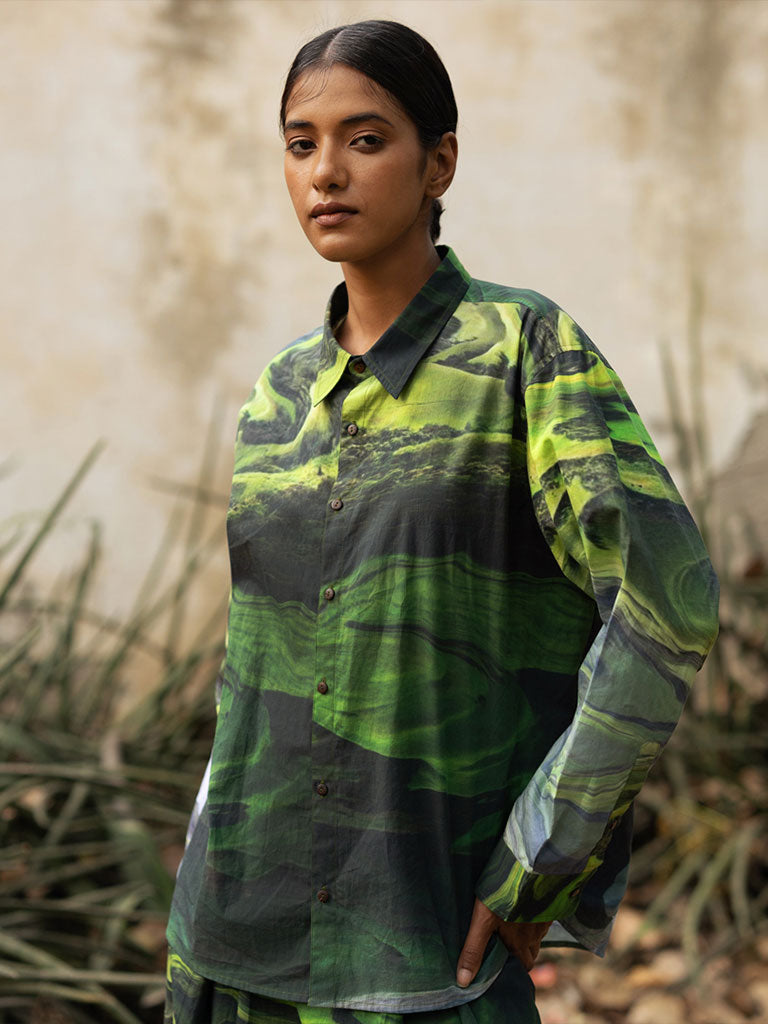 Earo Green Shirt TOPS Doodlage   