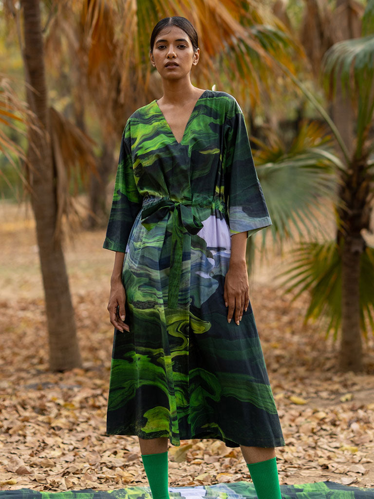 Doris Green Dress DRESSES Doodlage   