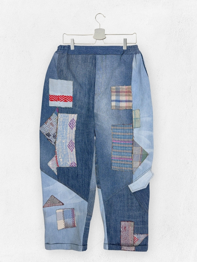 Aki Pants BOTTOMS IKKIVI One Size Pattern 2 Cotton