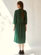 In The Moment Green Dress DRESSES IKKIVI   