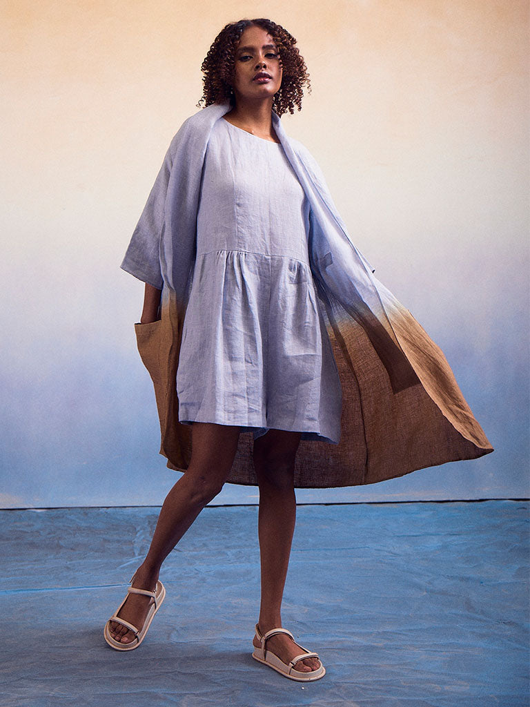 Joy Ombre Blue Khaki Suit Set SETS IKKIVI   