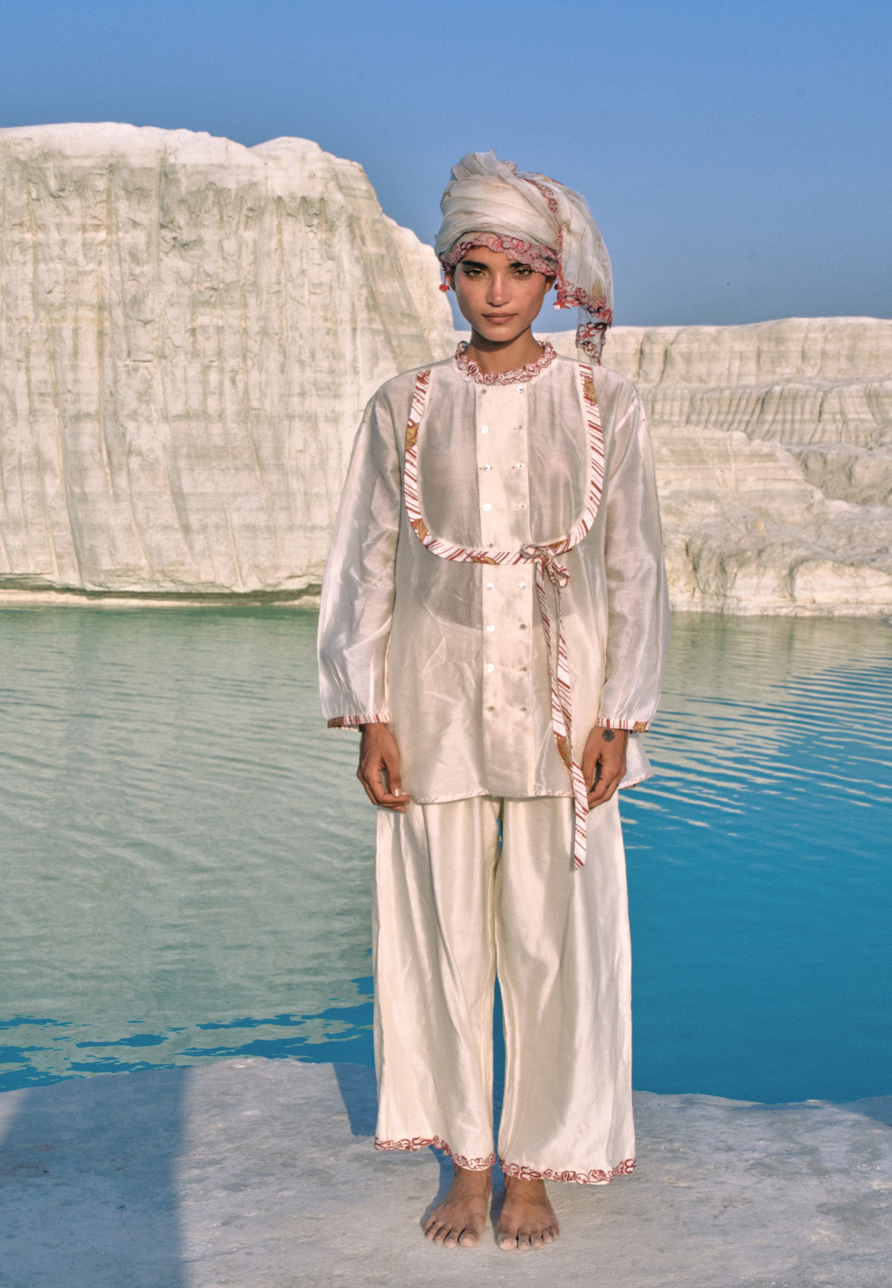 ⁠Thida Mandarin Shirt TOPS Ahmev