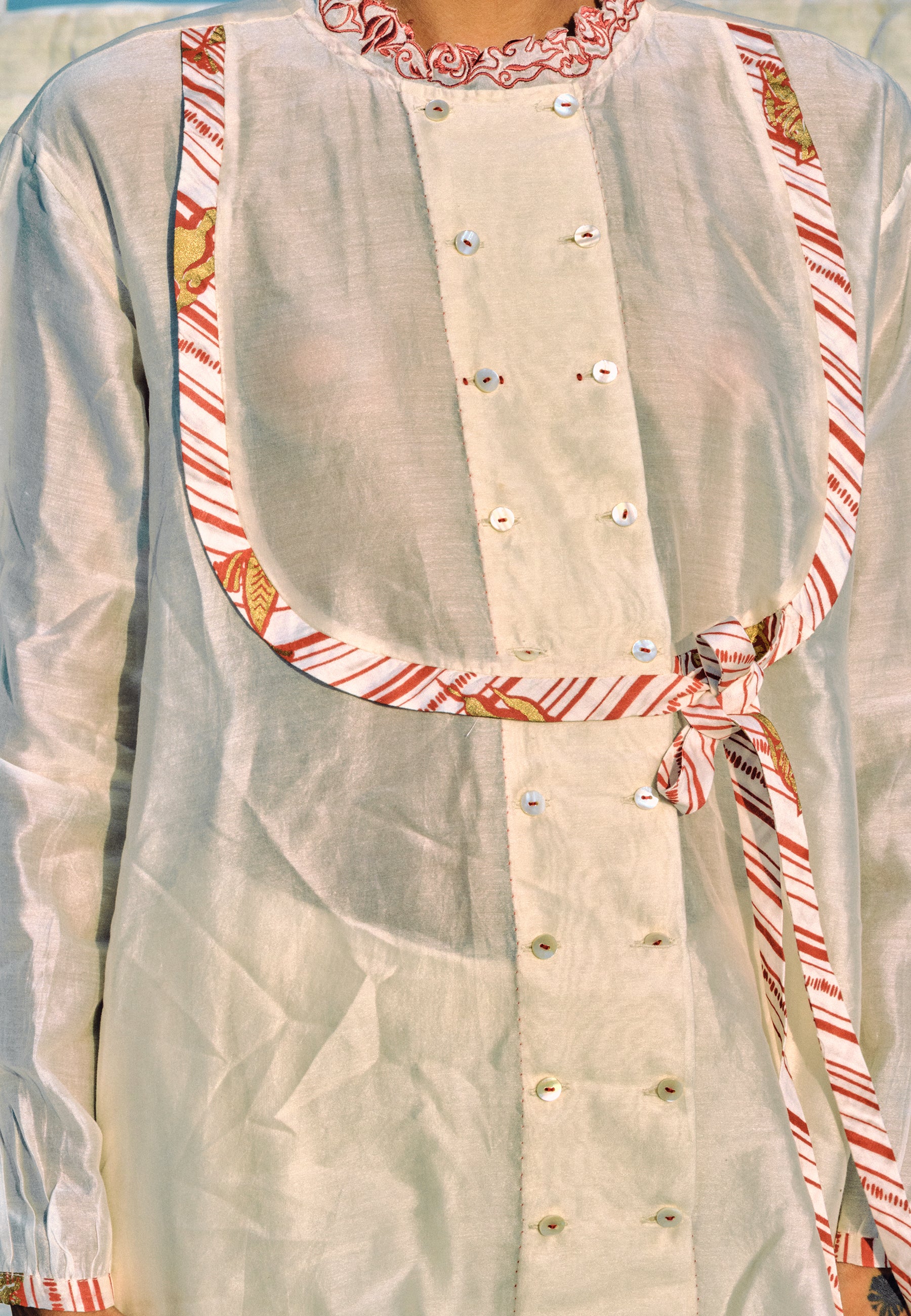 ⁠Thida Mandarin Shirt TOPS Ahmev