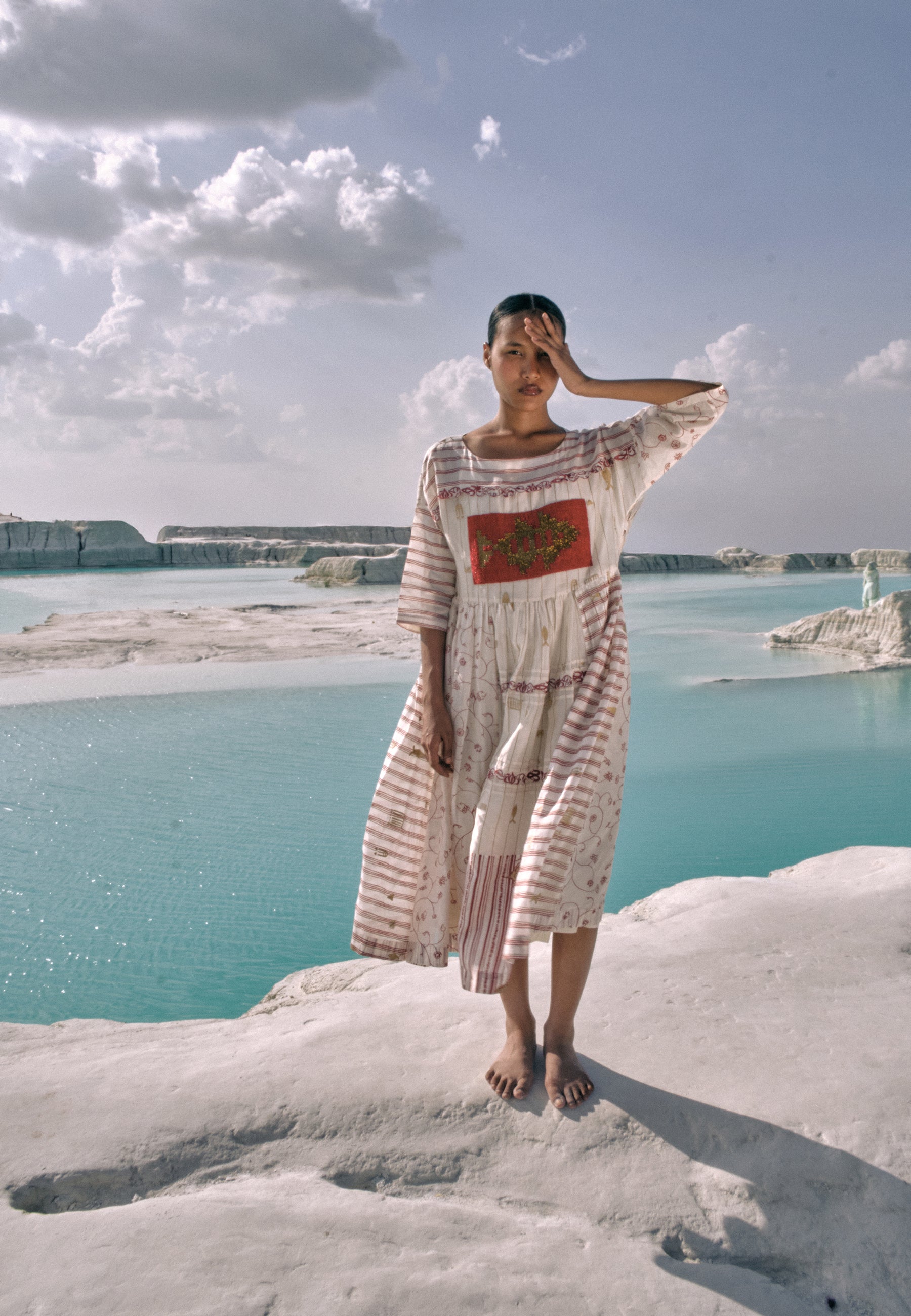 Yati Patch Dress DRESSES Ahmev