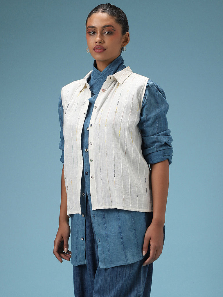 Threaded Horizon Cotton Top Womens Pleated Top IRO IRO IKKIVI