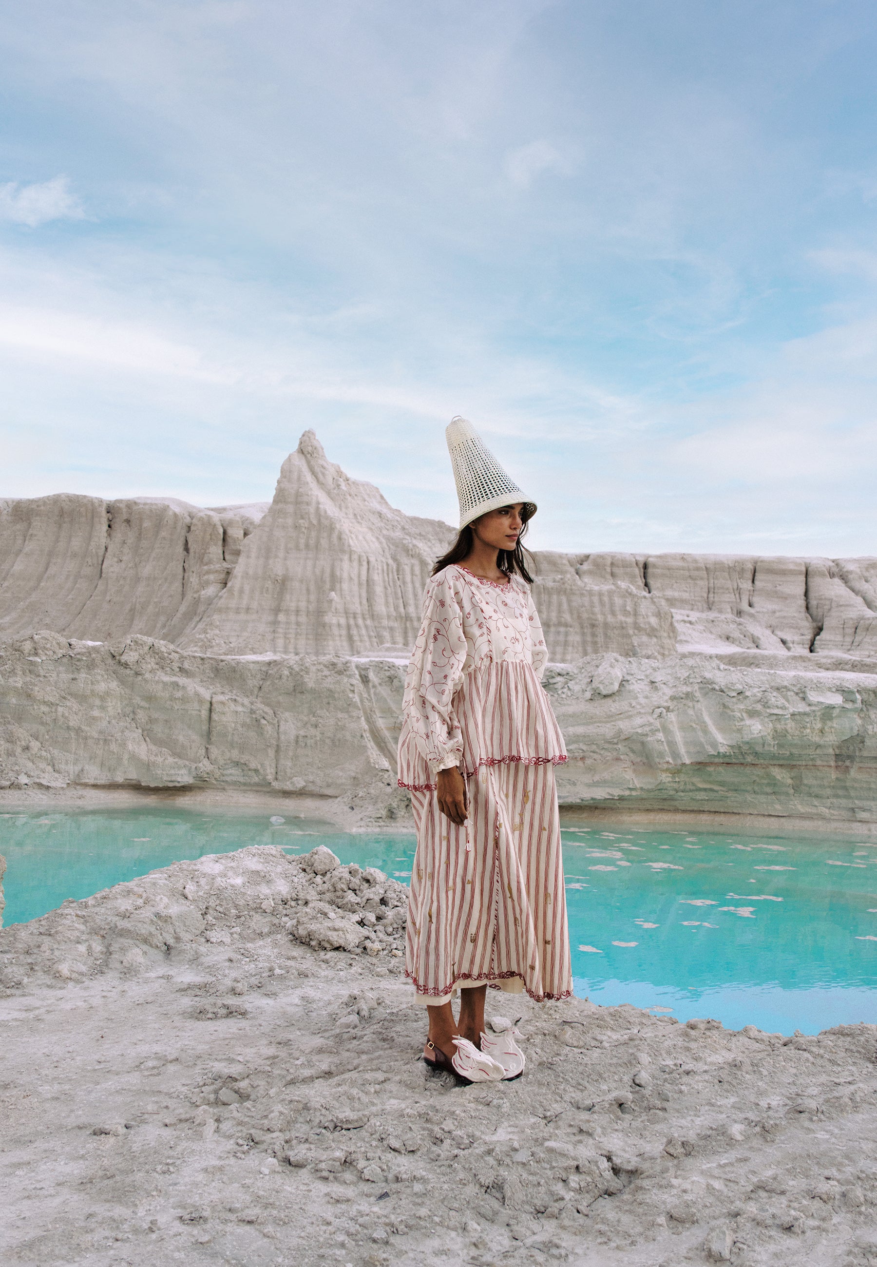 Hintha Gathered Dress DRESSES Ahmev