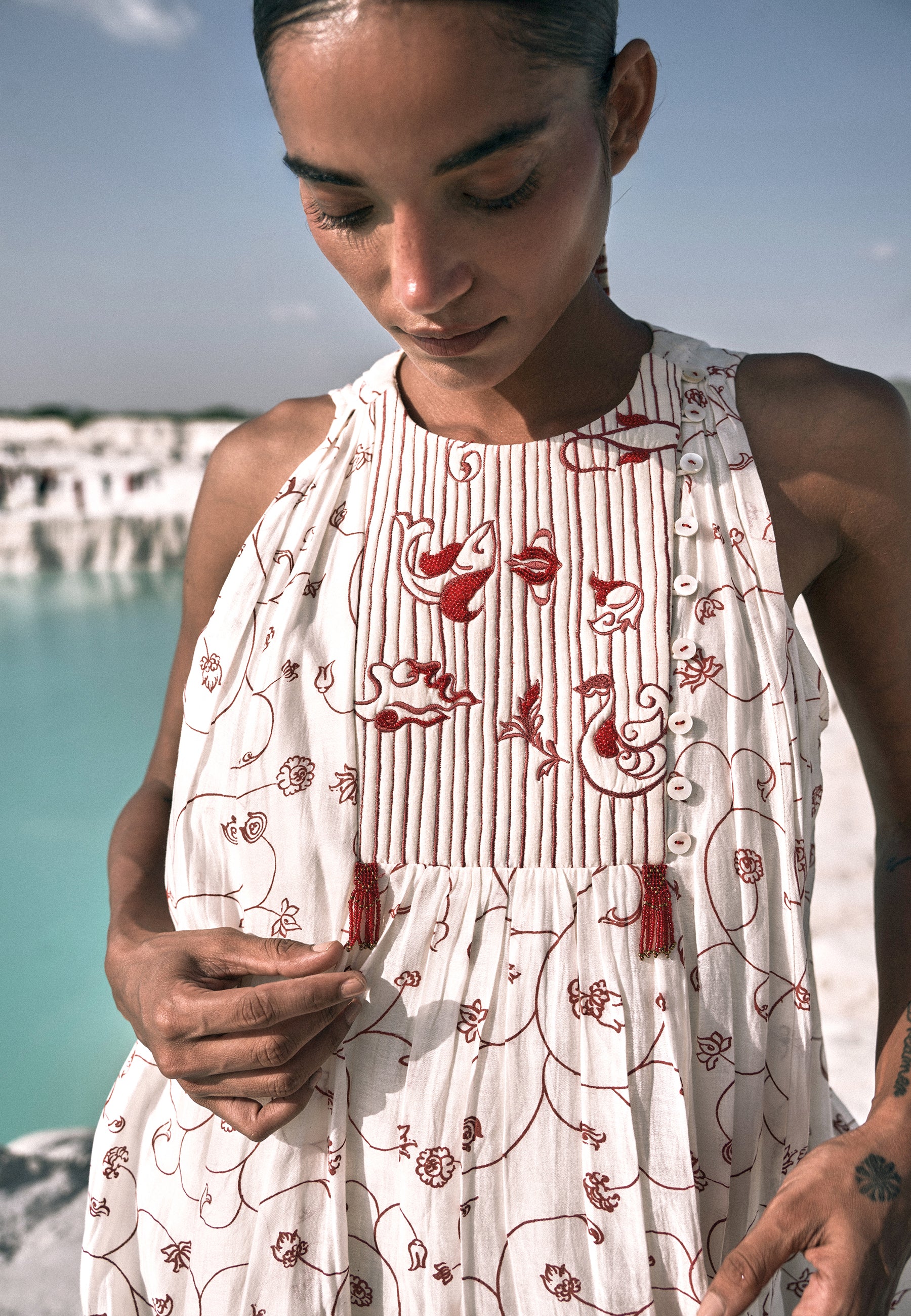 Yadana Halter Dress DRESSES Ahmev