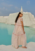 Ei Mon Organza Tier Dress DRESSES Ahmev