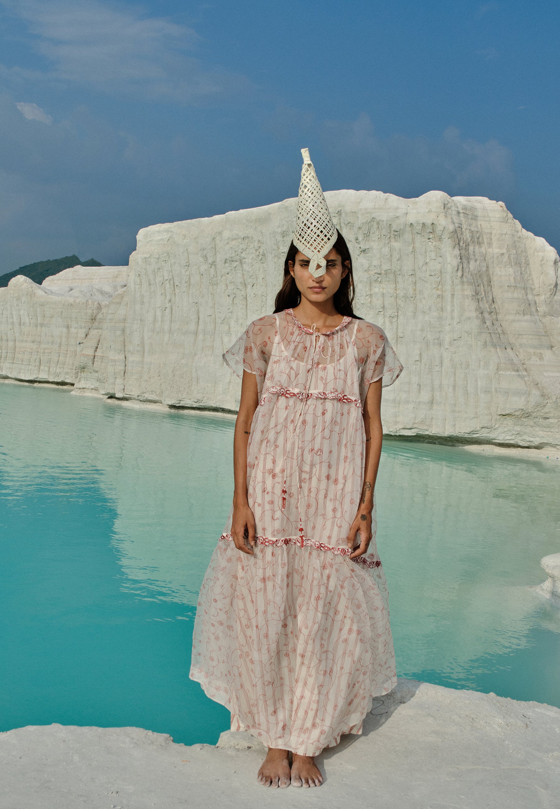 Ei Mon Organza Tier Dress DRESSES Ahmev