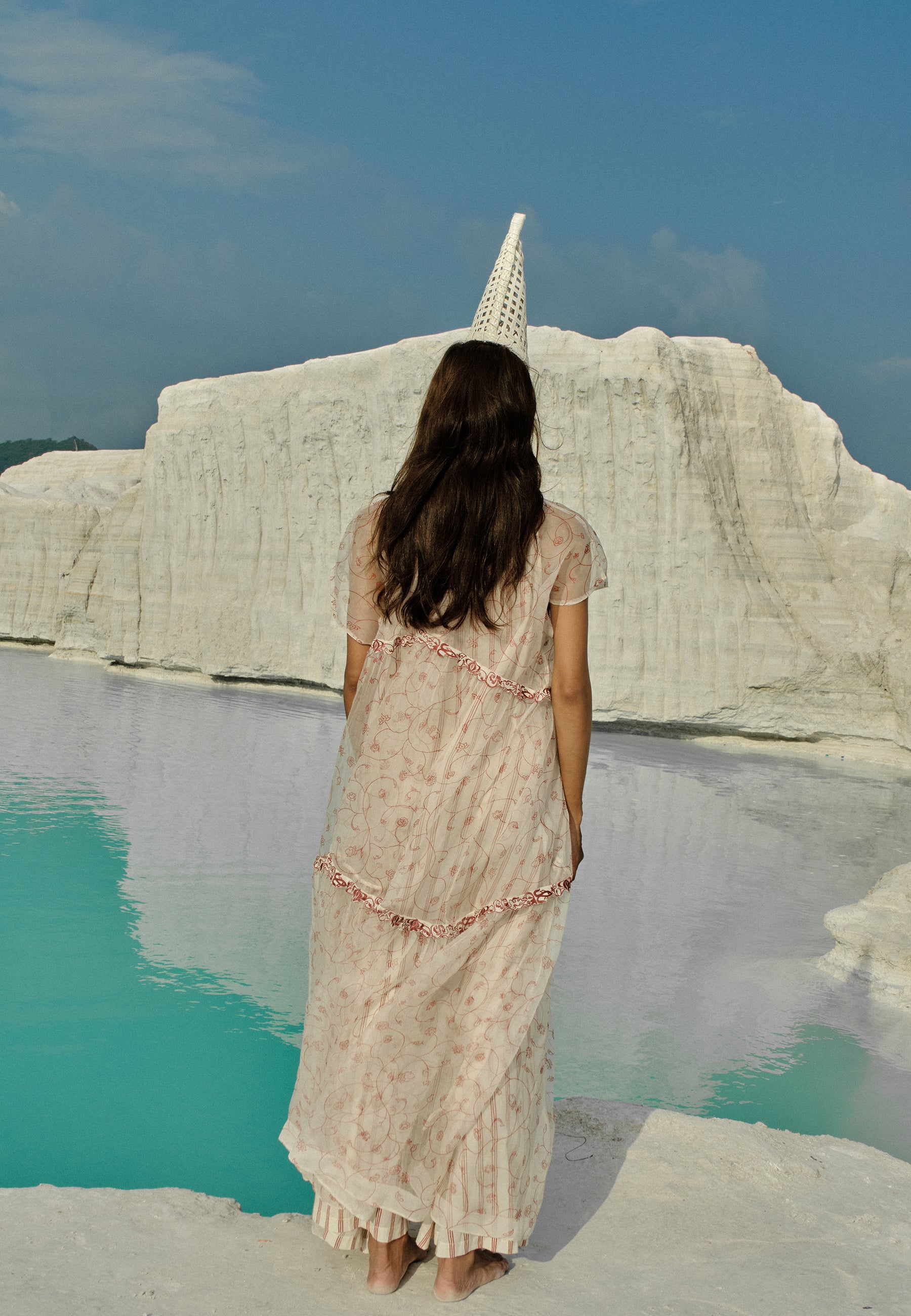 Ei Mon Organza Tier Dress DRESSES Ahmev